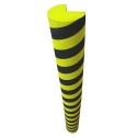 RS PRO Black and Yellow Cylindrical EVA Impact Protector 1 m Length x 150 mm Diameter 15 mm Width 840-0590