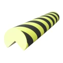 RS PRO Yellow Black Cylindrical Impact Protector 1m Length x 100mm Diameter EVA Material 840-0596