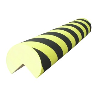 RS PRO Yellow Black Cylindrical Impact Protector 1m Length x 100mm Diameter EVA Material 840-0596