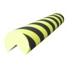 RS PRO Yellow Black Cylindrical Impact Protector 1m Length x 100mm Diameter EVA Material 840-0596