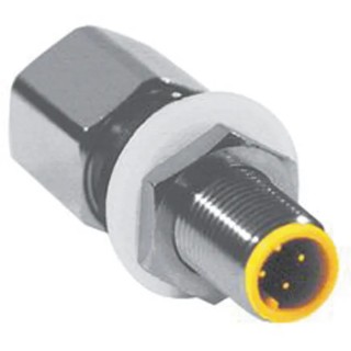 Turck Circular Connector, 4 Contacts, Panel Mount, M12 Connector, Plug and Socket, Male/Female, Protection, Brass IP68