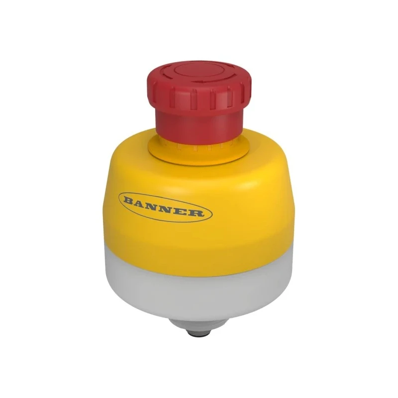 Banner SSA-EB Series Twist Release Illuminated Emergency Stop Push Button Surface Mount 30 mm Cutout 1 NO/2 NC IP65 