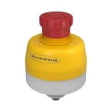Banner SSA-EB Series Twist Release Illuminated Emergency Stop Push Button, Panel Mount, 30 mm Cutout, 1 NO/1 NC, IP65 