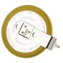 Panasonic Button Battery , Lithium Polycarbon Monofluoride Chemistry, 3 V Nominal Voltage, 120mAh Capacity, 16 BR-1632/HFN