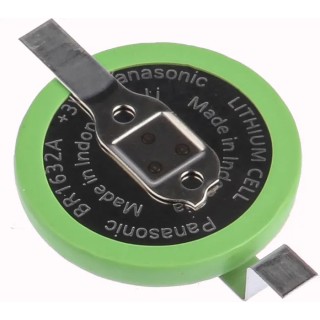 Panasonic Button Battery BR-1632A/FAN Lithium Polycarbon Monofluoride 3 V 120mAh 16mm Diameter BR-1632A/FAN
