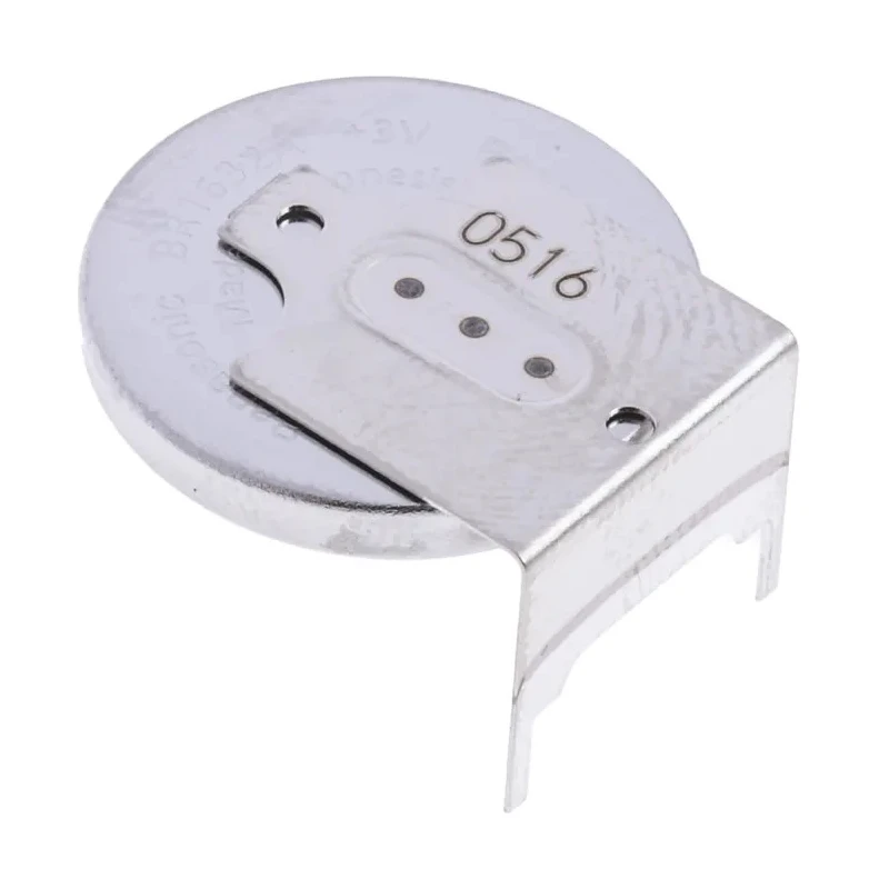 Panasonic Button Battery BR-1632A/GAN, Lithium Polycarbon Monofluoride, 3 V, 120mAh, 16 mm Diameter