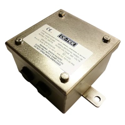CE-TEK ACEX Series 316L Stainless Steel Junction Box IP66 4 Terminals ATEX 120 mm x 80 mm x 120 mm ACEX121280PA