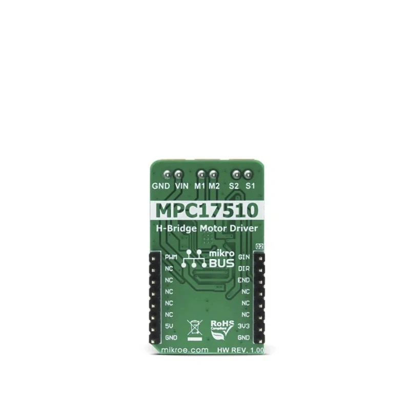 MikroElektronika H-Bridge 2 Click Board Half-Bridge Driver for MPC17510, 1.2A, 15V MIKROE-3000