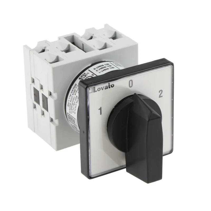 Lovato Electric Cam Switch 3 Position 60 ° Knob Actuator 20 A GX2052U