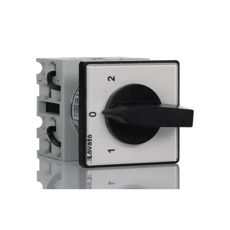 Lovato Electric Cam Switch 3 Position 60 °, Knob Actuator 20 A GX2011U