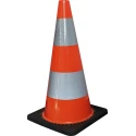 RS PRO Weighted Orange White 700 mm Polyvinyl Chloride Traffic Cone 840-0647