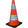 RS PRO Weighted Orange White 700 mm Polyvinyl Chloride Traffic Cone 840-0647
