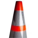 RS PRO Weighted Orange White 700 mm Polyvinyl Chloride Traffic Cone 840-0647