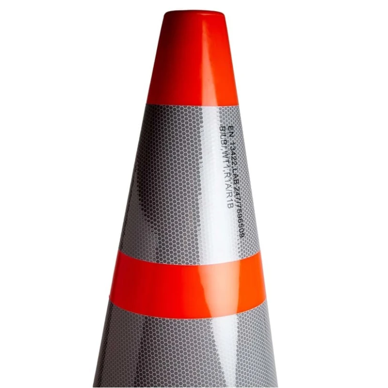 RS PRO Weighted Orange White 700 mm Polyvinyl Chloride Traffic Cone 840-0647