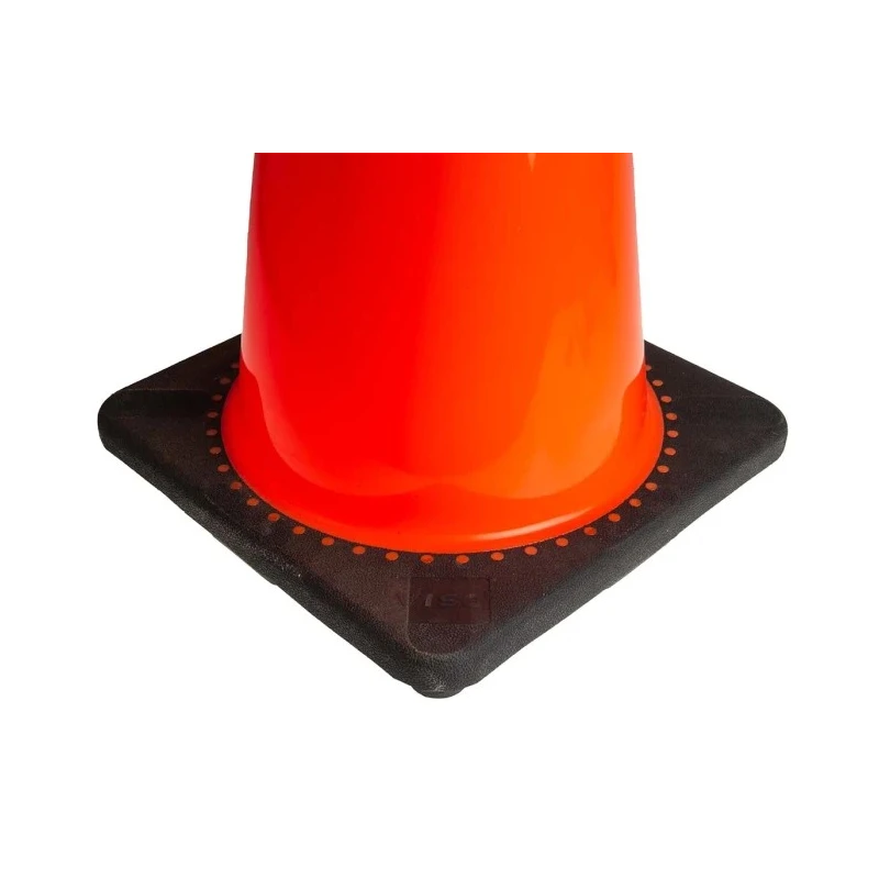 RS PRO Weighted Orange White 700 mm Polyvinyl Chloride Traffic Cone 840-0647