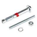 RS PRO Steel Concrete Bolt M8 x 80 mm, 12 mm Drill Diameter, Maximum Fixing Thickness 10 mm 840-0650