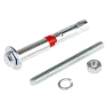 RS PRO Steel Concrete Bolt M8 x 80 mm, 12 mm Drill Diameter, Maximum Fixing Thickness 10 mm 840-0650