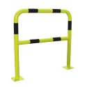 RS PRO Steel Safety Barrier Yellow Black 1m Height 1.5m Width 40mm Diameter Fixation Plates 840-0638