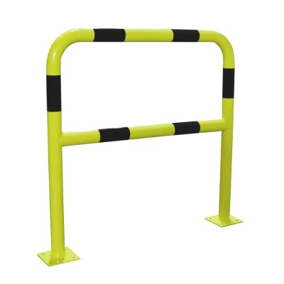 RS PRO Steel Safety Barrier Yellow Black 1m Height 1.5m Width 40mm Diameter Fixation Plates 840-0638