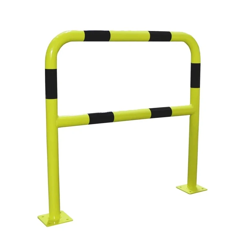 RS PRO Steel Safety Barrier Yellow Black 1m Height 1.5m Width 40mm Diameter Fixation Plates 840-0638