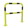 RS PRO Steel Safety Barrier Yellow Black 1m Height 1.5m Width 40mm Diameter Fixation Plates 840-0638