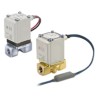 SMC Solenoid Valve VX222EZ2AB, 2 Port, Normally Closed, 24V DC, 3/8 inch Brass Body VX222EZ2AB
