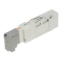SMC Pneumatic Solenoid Valve , Solenoid /2000/3000/4000 Series, 24V DC, Die Cast Aluminium Body, 5 Ports, 0.7 MPa SV1000