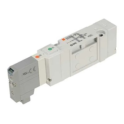 SMC Pneumatic Solenoid Valve , Solenoid /2000/3000/4000 Series, 24V DC, Die Cast Aluminium Body, 5 Ports, 0.7 MPa SV1000