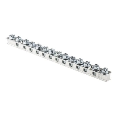 Panduit 12-Way Earth Terminal Block 14AWG to 4AWG Wire Screw Termination Electrolytic Copper Housing UGB2
