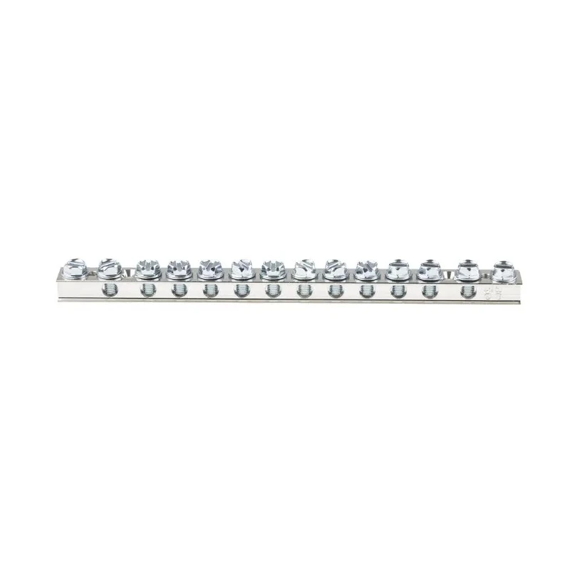 Panduit 12-Way Earth Terminal Block 14AWG to 4AWG Wire Screw Termination Electrolytic Copper Housing UGB2