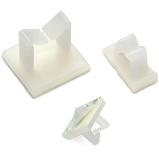 Wurth Elektronik Natural Polyamide 66 Self-Adhesive Cable Clip 9.6mm x 6.5mm 521230000
