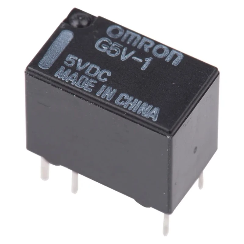 Omron PCB Signal Relay, 5V DC Coil, 2A Switching Current, SPDT Contact Configuration G5V-1-DC5