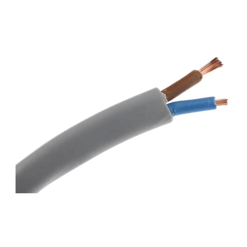 RS PRO 2 Core Power Cable 0.75mm² 300V 70°C Polyvinyl Chloride Insulated 100 m 841-2265
