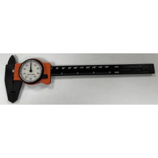 RS PRO Carbon Fibre Dial Caliper 150 mm 0.1 mm Resolution, Imperial and Metric 841-2537