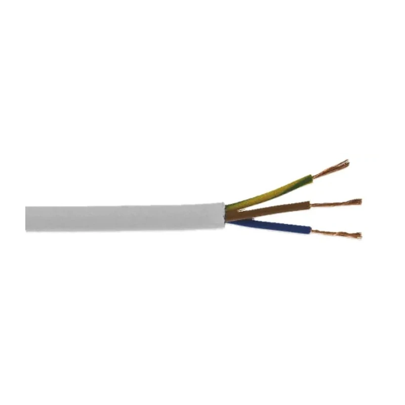 RS PRO 3 Core Power Cable 0.75mm² 70 °C 300V Polyvinyl Chloride Jacket 100 m 841-2256