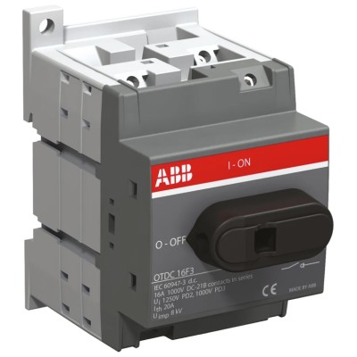 ABB 3-Pole Base Isolator Switch IP20 32A 75 kW OTDC32F3 1SCA121459R1001