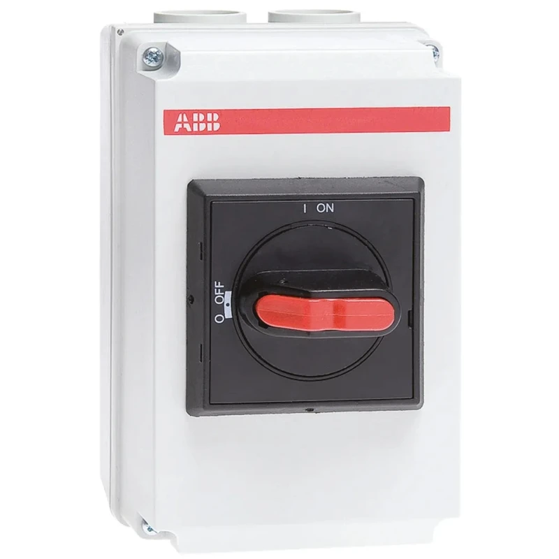 ABB 3-Pole Panel Mount Isolator Switch IP65 32A 75kW OTDCP32S12M 1SCA125155R1001