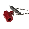 RS PRO Aluminium 4-way Control Cabinet Key , Die-cast Aluminium Body, 4 Key Profiles, Hexagonal and Square Bit Head 841-7005