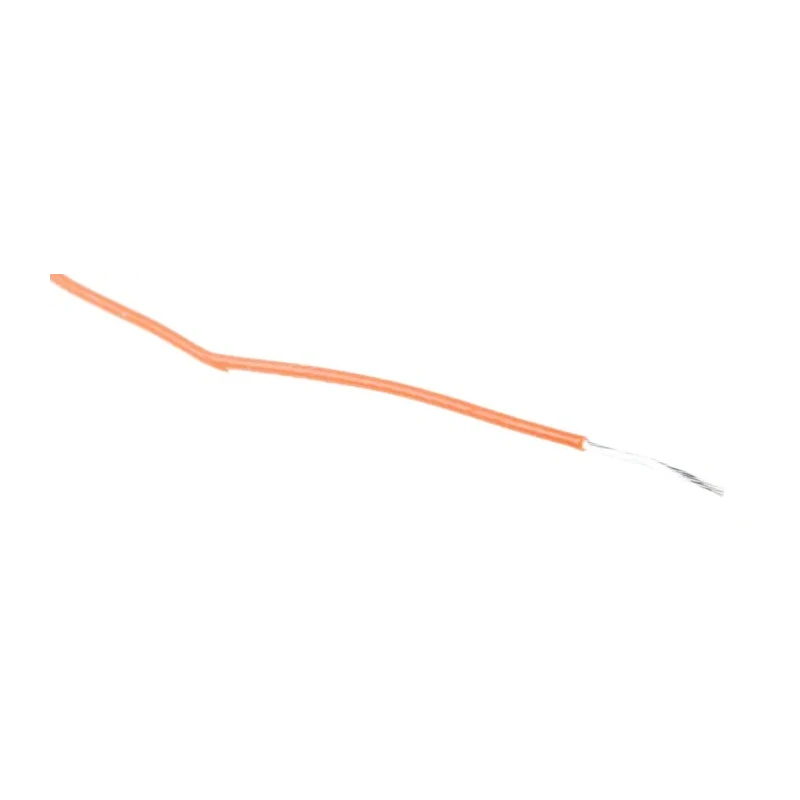 RS PRO Orange 0.12 mm² Hook Up Wire, 26 AWG, 7/0.15 mm Strands, 100 m Length, Silver Plated Copper Conductor, PTFE 841-7210