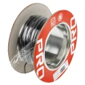RS PRO Black 0.22 mm² Hook Up Wire, 24 AWG, 7/0.2 mm Core Strands, 25 m Length, Silver Plated Copper Conductor 841-7213
