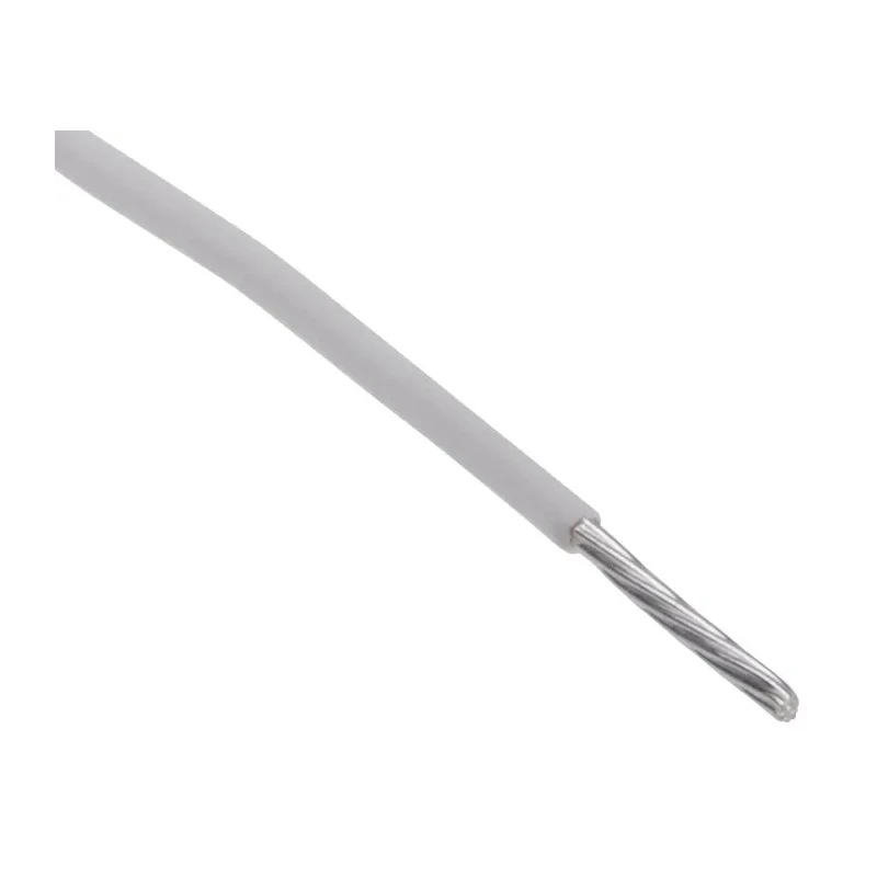 RS PRO White 0.12 mm² 26 AWG 7/0.15 mm Core Strands Hook Up Wire, 100 m, Polytetrafluoroethylene Insulation 841-7197