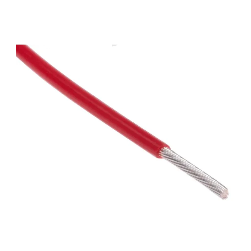 RS PRO Red 0.22 mm² 24 AWG Hook Up Wire, 7/0.2 mm Core Strands, 25 m Length, PTFE Jacket 841-7342