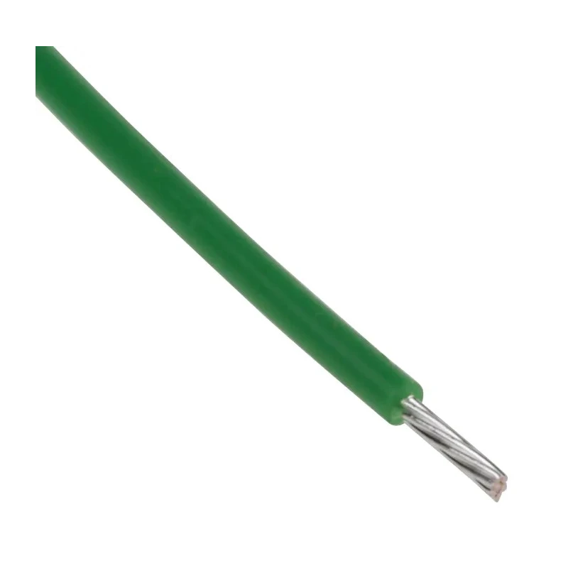 RS PRO Green 0.22 mm² Hook Up Wire, 24 AWG, 7/0.2 mm Core Strands, 100 m Length, Polytetrafluoroethylene Jacket 841-7374
