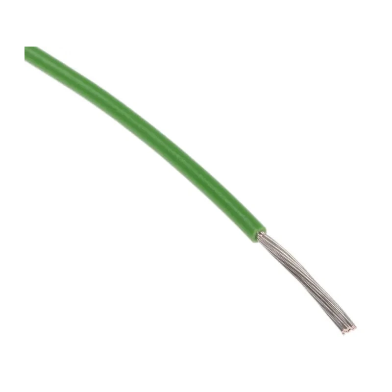 RS PRO Green 0.34 mm² Hook Up Wire, 22 AWG, 19/0.15 mm Core Strands, 100 m Length, PTFE Insulation 841-7425