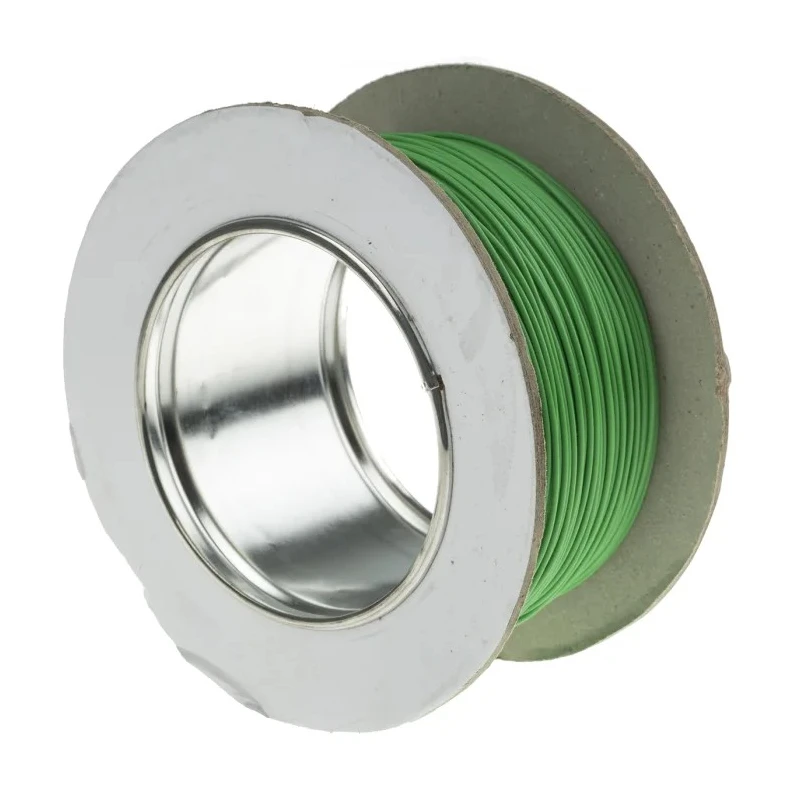 RS PRO Green 0.34 mm² Hook Up Wire, 22 AWG, 19/0.15 mm Core Strands, 100 m Length, PTFE Insulation 841-7425