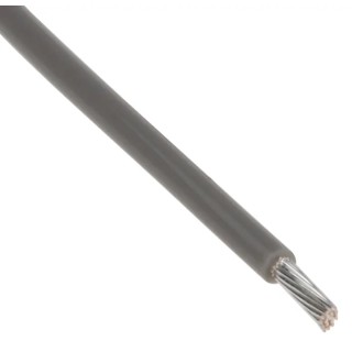 RS PRO Grey 0.34 mm² Hook Up Wire, 22 AWG, 19x0.15 mm Core Strands, 100 m Length, PTFE Insulation 841-7437