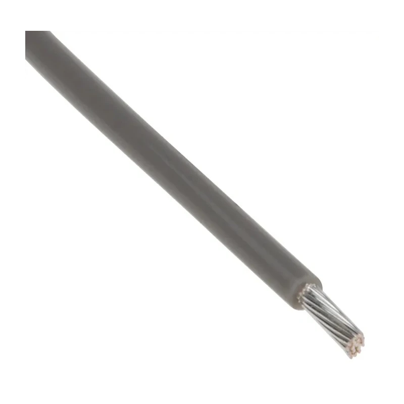 RS PRO Grey 0.34 mm² Hook Up Wire, 22 AWG, 19x0.15 mm Core Strands, 100 m Length, PTFE Insulation 841-7437