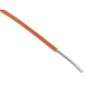 RS PRO Orange 0.6 mm² Hook Up Wire, 20 AWG, 19 x 0.2 mm Core Strands, 100 m Length, Silver Plated Copper Conductor 841-7459