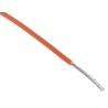 RS PRO Orange 0.6 mm² Hook Up Wire, 20 AWG, 19 x 0.2 mm Core Strands, 100 m Length, Silver Plated Copper Conductor 841-7459