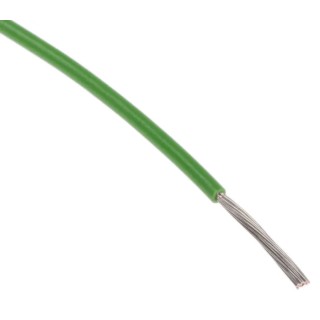 RS PRO Green 0.6 mm² Hook Up Wire 20 AWG 19/0.2 mm Core Strands 100 m Polytetrafluoroethylene 841-7462